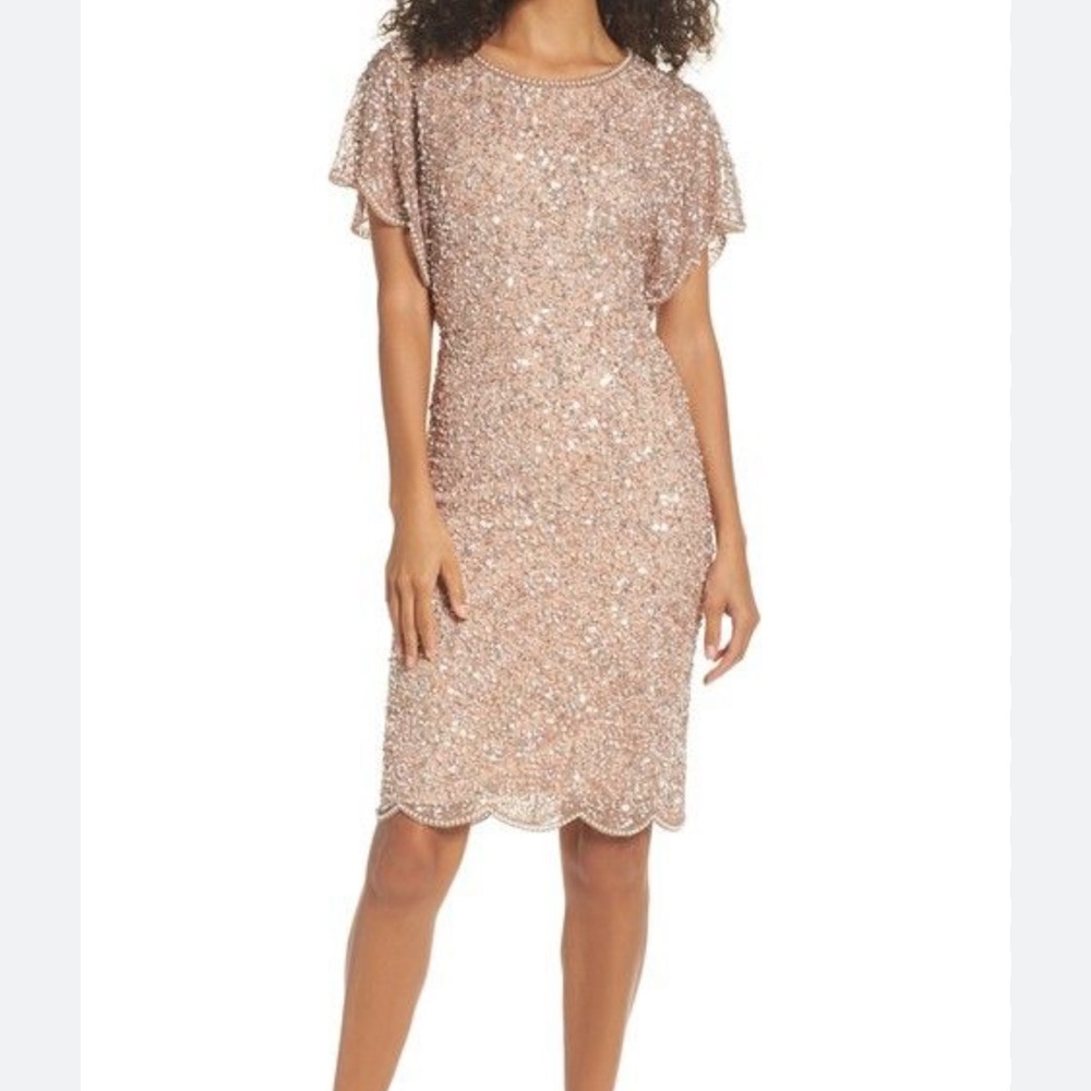 Adrianna Pappel Mother of the bride beaded dress  👰‍♀️